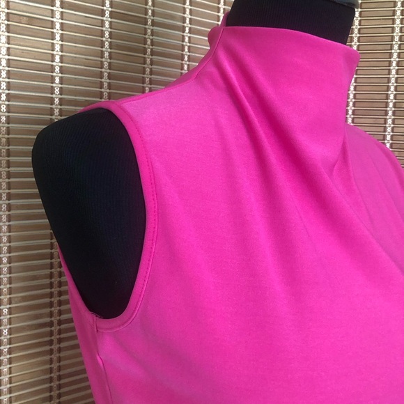 Women's hot pink sleeveless shell by Candice Candice Los Angeles, size L - Picture 6 of 9